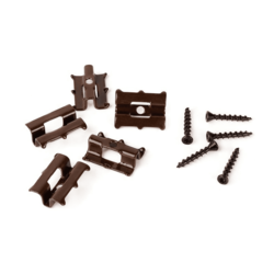 Sachet 100 clips DC05-2 +vis 4x25 torx - pour lames en BAMBOU - 18u/m2